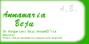 annamaria beju business card